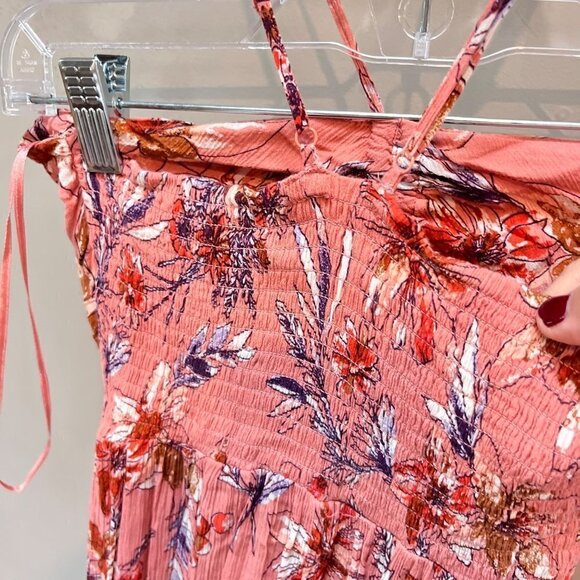 ntimately Free People One Step Ahead Floral Print Halterneck Maxi Dress - Size X - Picture 3 of 9